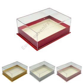 PAPÍRDOBOZ AKRIL TETŐVEL 1/60 18x13x7 cm 4 SZÍNBEN