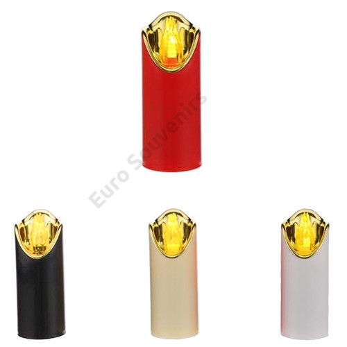 LEDES GYERTYA 12/240 5,2x12,2 cm 4 SZÍNBEN