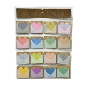 KISÉRŐKÁRTYA 80 DB SZÍVES 1/100 9,2x8,3 cm 