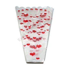 CELOFÁN SZÍVES 100 DB 1/150 25x45 cm 