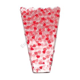 CELOFÁN SZÍVES 100 DB 1/250 19x37 cm 