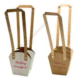   VIRÁGTASAK 10/200 7,5x11x12 cm "Boldog Nőnapot! 2 SZÍNBEN