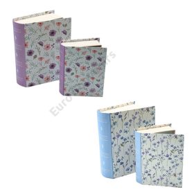   PAPÍRDOBOZ 2 DB KÖNYV ALAKÚ 1/100 15x12x4,5; 11,5x9x3,5 cm 2 FÉLE