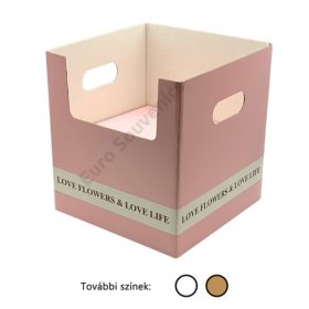 CSOKORTARTÓ DOBOZ 1/50 24x24x26 cm 3 SZÍNBEN