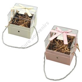 VIRÁGDOBOZ AKRIL TETŐVEL 4/96 11,5x11,5 cm 2 SZÍNBEN