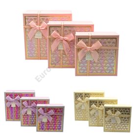 PAPÍRDOBOZ 3 DB 1/36 19x9,5;17x8;15x6 cm 3 SZÍNBEN