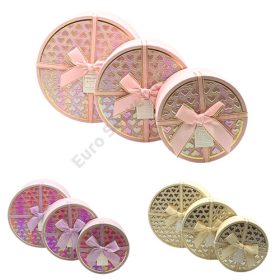 PAPÍRDOBOZ 3 DB 1/36 20x11;17x9,5;14x8 cm 3 SZÍNBEN