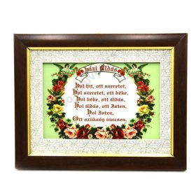 HÁZI ÁLDÁS 1/100 24x18,5 cm