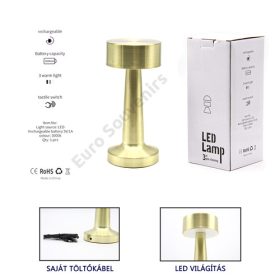 LED ASZTALI LÁMPA 1/30 9x20,5 cm ARANY