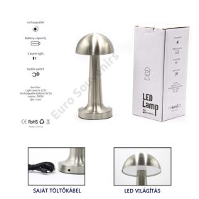 LED ASZTALI LÁMPA 1/30 10x22 cm EZÜST