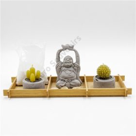   ZEN GARDEN+BUDDHA 1/24 SZETT  25x9 cm -tálca , 9x6 cm -buddha