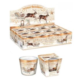 GYERTYA ILLATOS "WINTER REINDEERS" 115 GR. 30 ÓRA