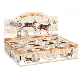 GYERTYA ILLATOS "WINTER REINDEERS" 115 GR. 30 ÓRA