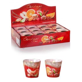   GYERTYA ILLATOS "CHRISTMAS TIME" 115 GR. 2 FÉLE 30 ÓRA