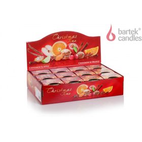   GYERTYA ILLATOS "CHRISTMAS TIME" 115 GR. 2 FÉLE 30 ÓRA