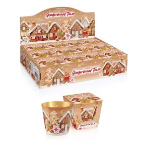   GYERTYA ILLATOS "GINGERBREAD TOWN" 115 GR. 2 FÉLE 30 ÓRA 