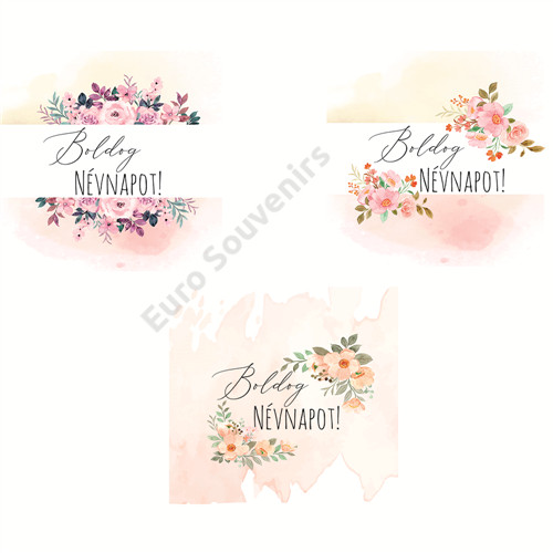 MATRICA 12 db Névnapos, KEREK 4 cm