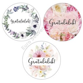 MATRICA 12 db , Gratulálok, KEREK 4 cm