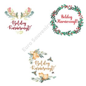  MATRICA 12 db , karácsonyi, KEREK 4 cm