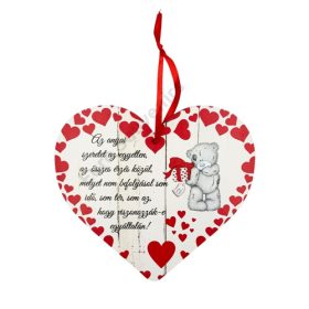 FATÁBLA SZÍV ANYÁK NAPI 20x22 cm