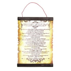 PERGAMEN MIÉRT JOBB A SÖR A FÉRFINÉL? 20x28 cm