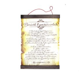 PERGAMEN BORIVÓK TÍZPARANCSOLATA 20x28cm