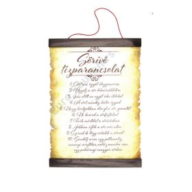 PERGAMEN SÖRIVÓK TÍZPARANCSOLATA 20x28cm