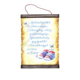 PERGAMEN MEGSZÜLETTEM (KISFIÚ) 20cmx28cm