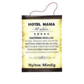 PERGAMEN HOTEL MAMA  20cmx28cm