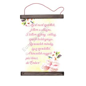 PERGAMEN MEGSZÜLETTEM(KISLÁNY) 20cmx28cm