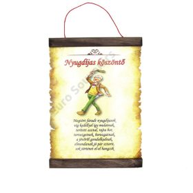 PERGAMEN NYUGDÍJAS KÖSZÖNTŐ (FÉRFI) 20cmx28cm