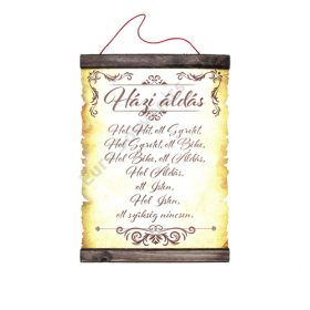 PERGAMEN HÁZI ÁLDÁS 20cmx28cm