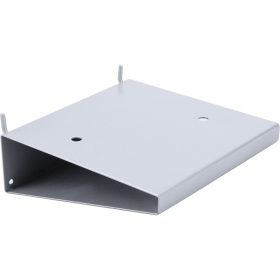   tartó polc elektromos gépekhez, perforált hátlapba szúrható, 150×150 mm