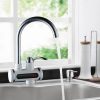 Timeless Tools LED kijelzős vízmelegítő csaptelep-függőleges, alsó csatlakozás