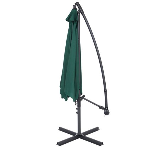 Függő napernyő 2,7 m, zöld