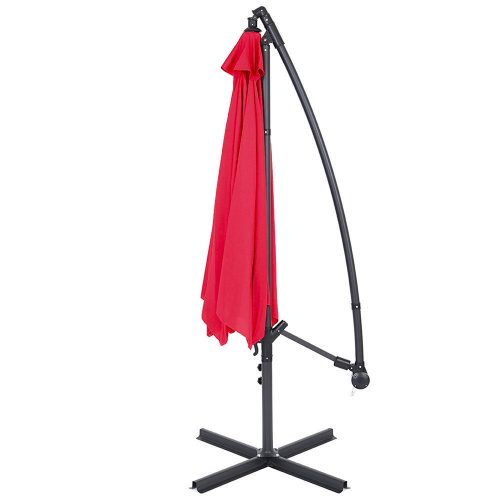 Függő napernyő 2,7 m, piros