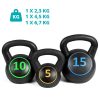Timeless Tools 3 db-os kettlebell szett - 2.3/4.5/6.7 kg (5/10/15 lbs)