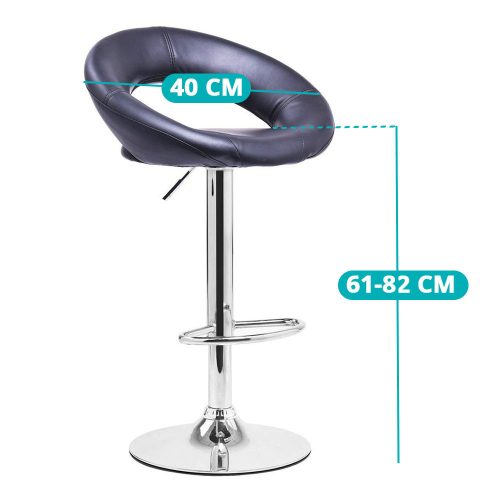 2 db bárszék, választható színben-fekete