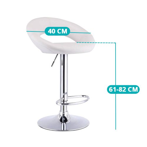 2 db bárszék, választható színben-fehér