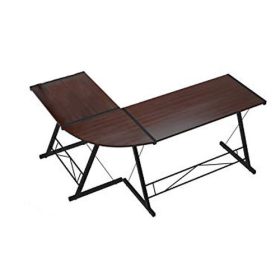 L alakú íróasztal-sötétbarna