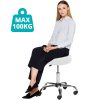 Timeless Tools Gurulós kozmetikai szék állítható magassággal-fehér