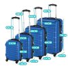 4 db-os merev falú bőrönd szett, 4 színben-kék