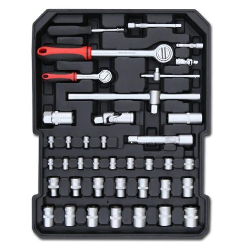 187 részes barkácskészlet gurulós bőröndben