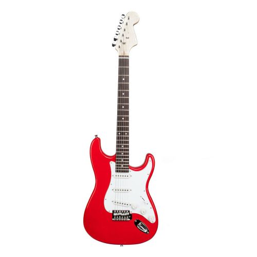 Timeless Tools Elektromos gitár szett kezdőknek, ajándék erősítővel-piros