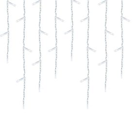   LED-es jégcsap fényfüggöny 2 méretben, hidegfehér-230 LED-del