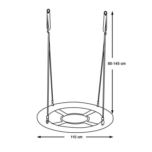 Fészekhinta-110 cm-es-kék-sátor nélkül