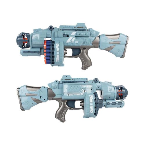 Játékfegyver hanggal, 2 színben-szürke