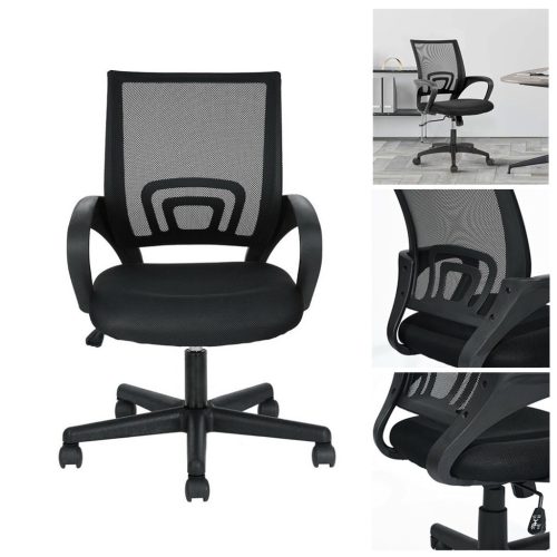 Karfás irodai forgószék több színben-fekete