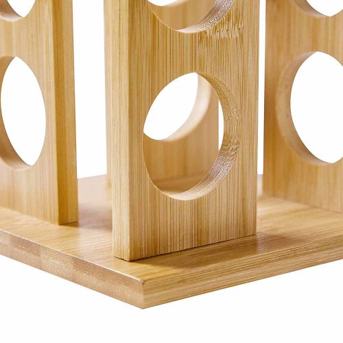 Bambusz fűszertartó állvány, 16db-os