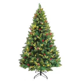   LED-es műfenyő több típusban, melegfehér-320 LED-es, 210 cm